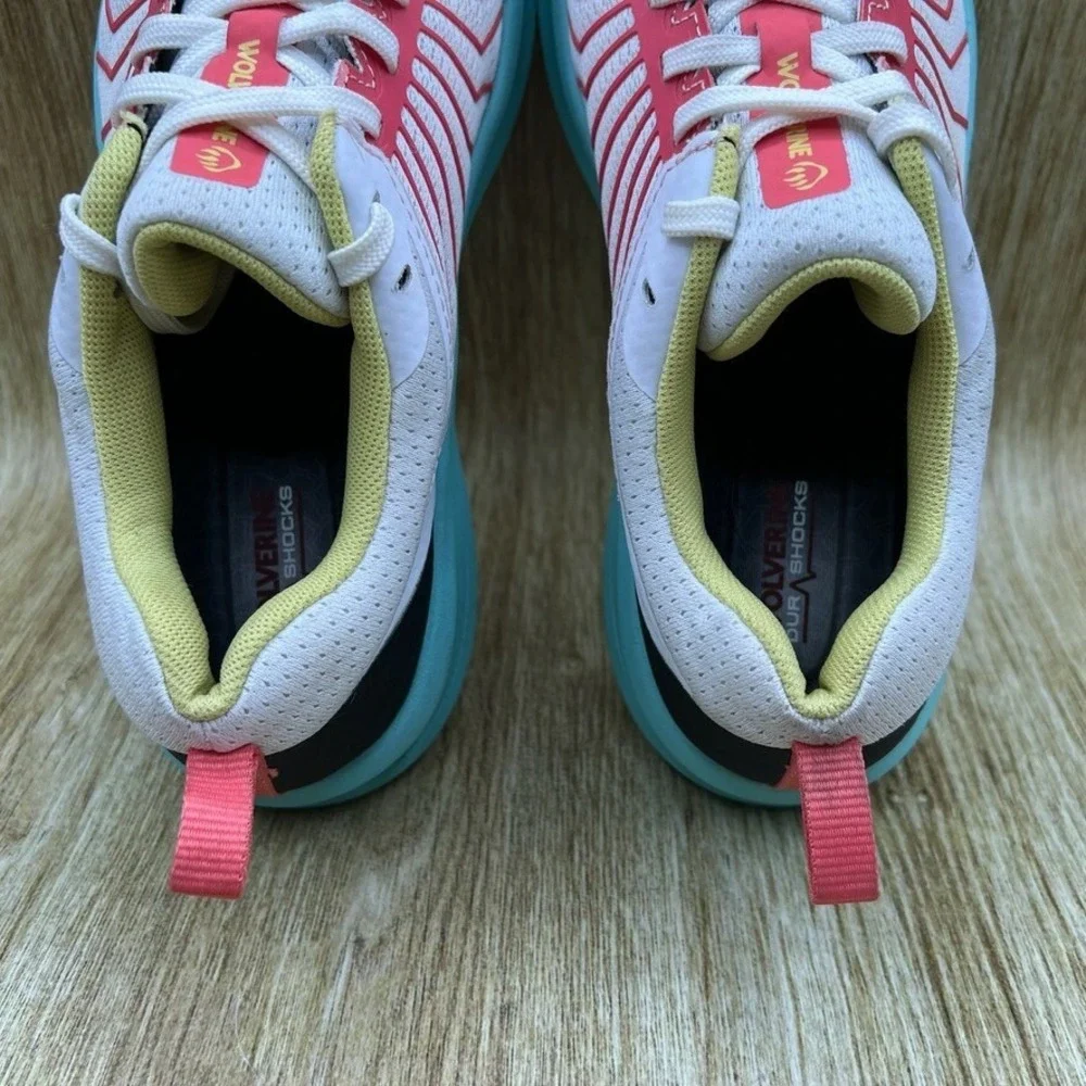 Wolverine Bolt Durashocks Women's Size 9W White Teal‎ Work Shoes W080058